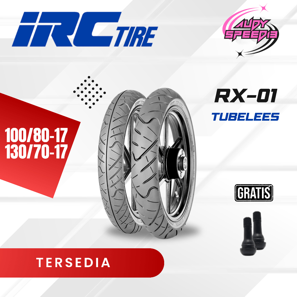 Ban CBR 150 IRC RX01 100/80-17 130/70-17 depan belakang paket sepasang TUbeless