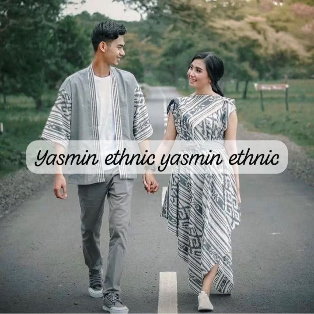 SET COUPLE ETNIK - COUPLE TENUN - KIMONO TENUN