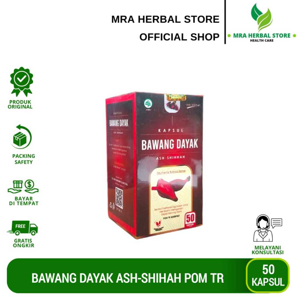 Bawang Dayak Ash-Shihah 50 Kapsul | Ekstra Bawang Berlian Untuk Menjaga Kesehatan Tubuh
