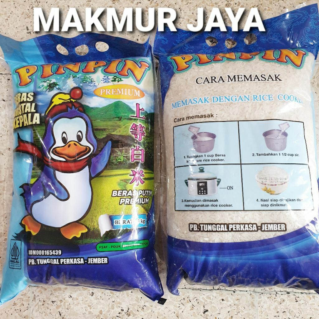 

BERAS PREMIUM PINPIN / PIN PIN 3 Kg ( SUPER KEPALA)