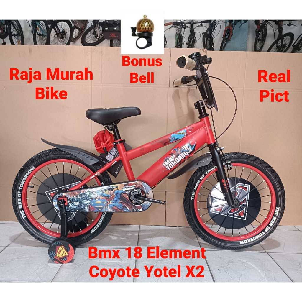 Sepeda Anak Laki Laki Bmx 18 Inch Element Coyote Yotel X2 Superman Sepeda Anak Element Coyote Yotel 