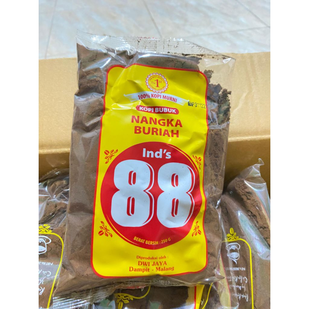 

Kopi Bubuk Nangka Buriah 88 250g