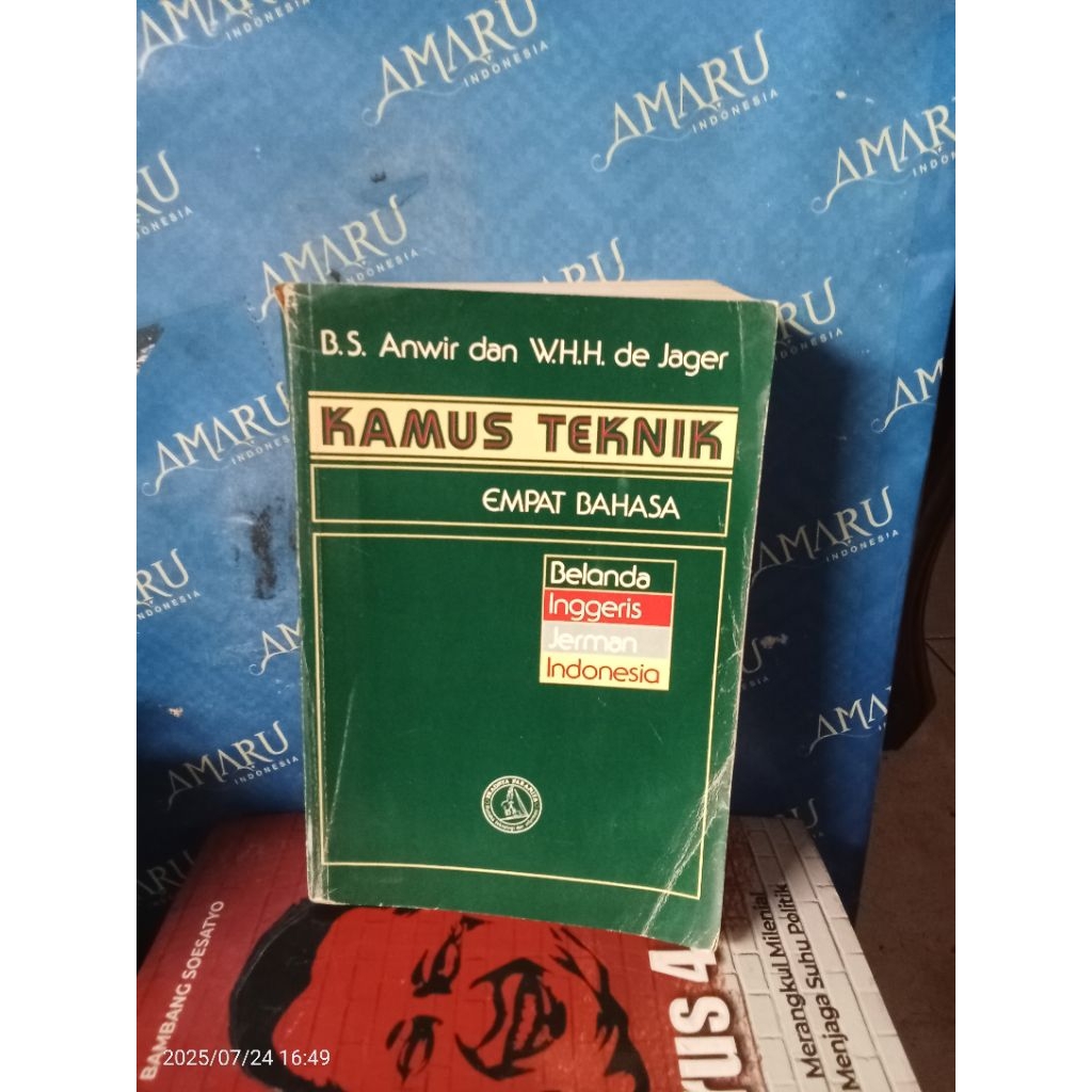 ORIGINAL KAMUS TEKNIK 4 BAHASA BELANDA INGGRIS JERMAN INDONESIA