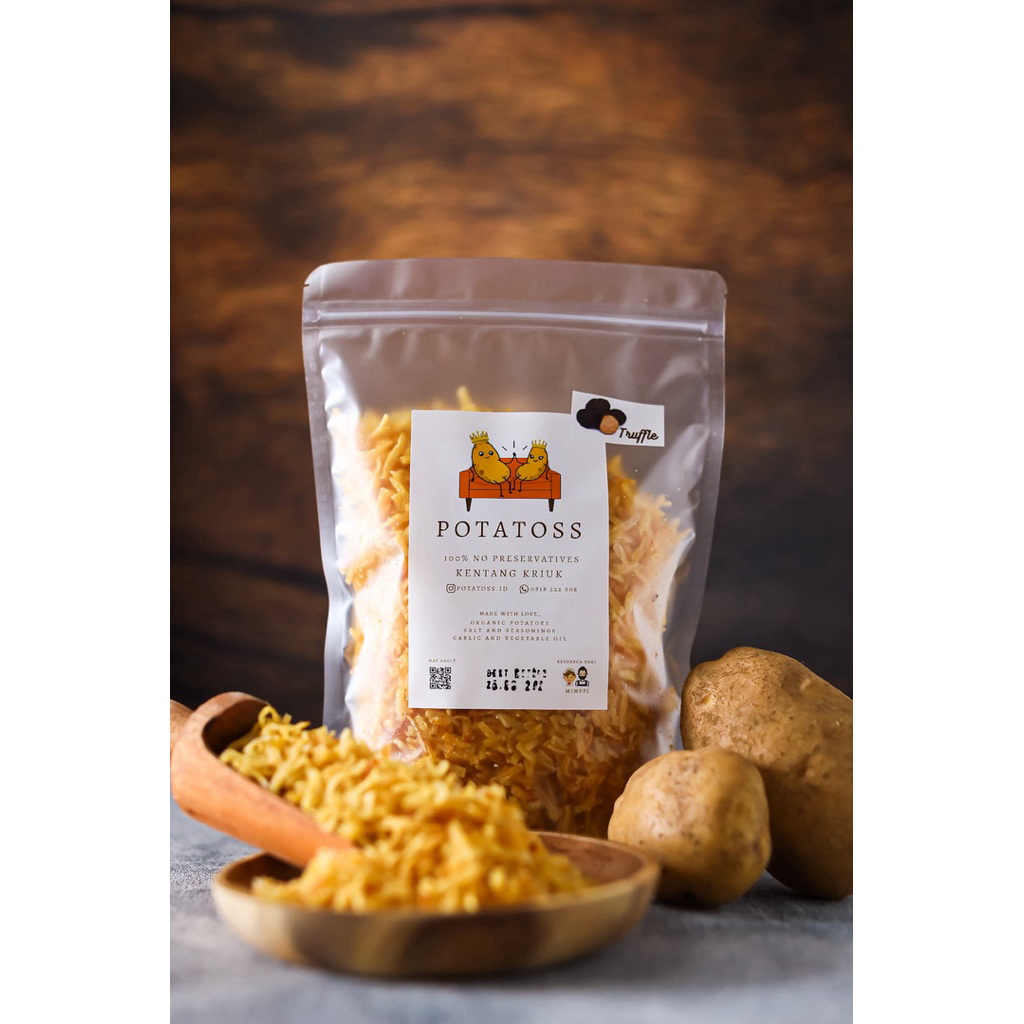 

(MEDIUM 300GR - TRUFFLE) Potatoss Kentang Kriuk Serut