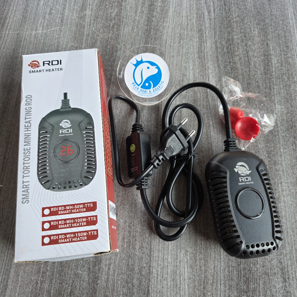 RDI RD WH TTS HEATER 50W 100W 150W SMART HEATER MINI KECIL RED DRAGON INDONESIA PEMANAS AIR PENGHANG