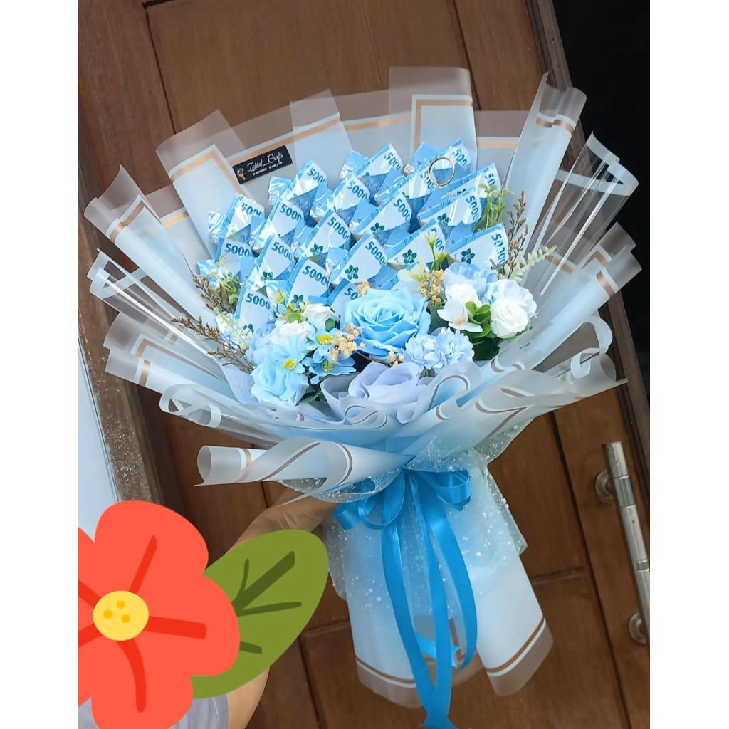 Bucket bunga | Money bouquet |  Buket uang |  50k 100k