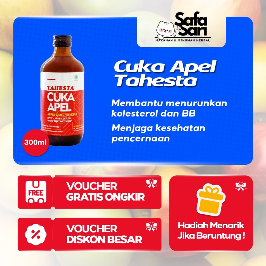

Cuka Apel TAHESTA 320ml - Original