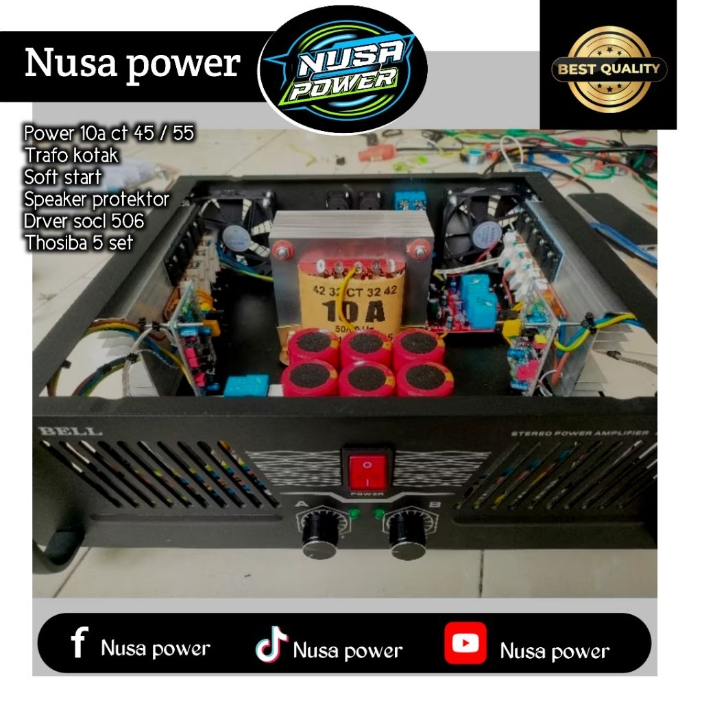 Power rakitan 10 ampere, power 10 amper ct45