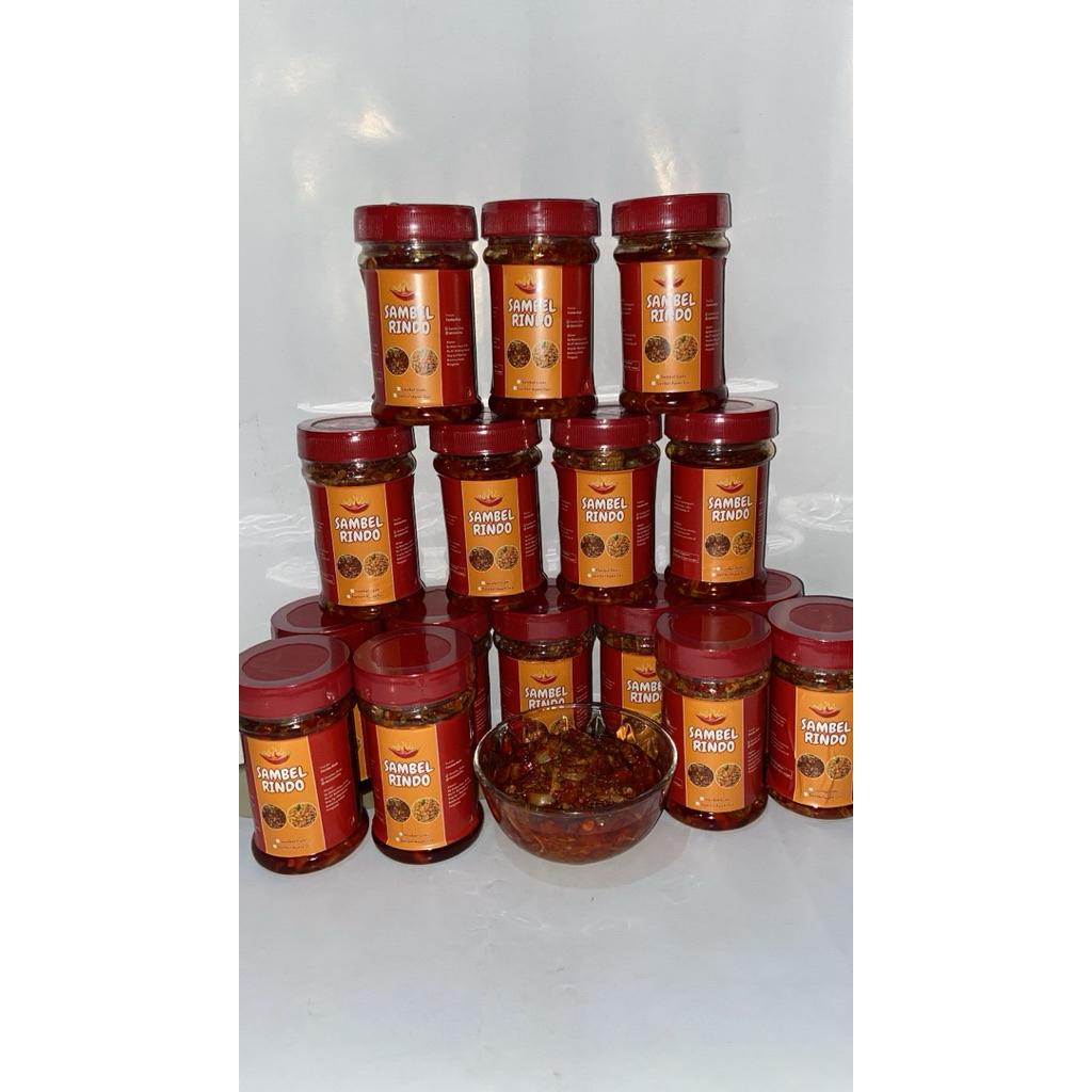 

sambel cumi kemasan 150ml enak pol pedes seuhah 100%cabe asli