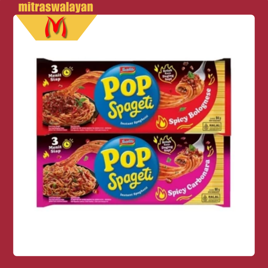 

INDOMIE Pop Spageti Spicy Carbonara & Spicy Bolognese 80 gr
