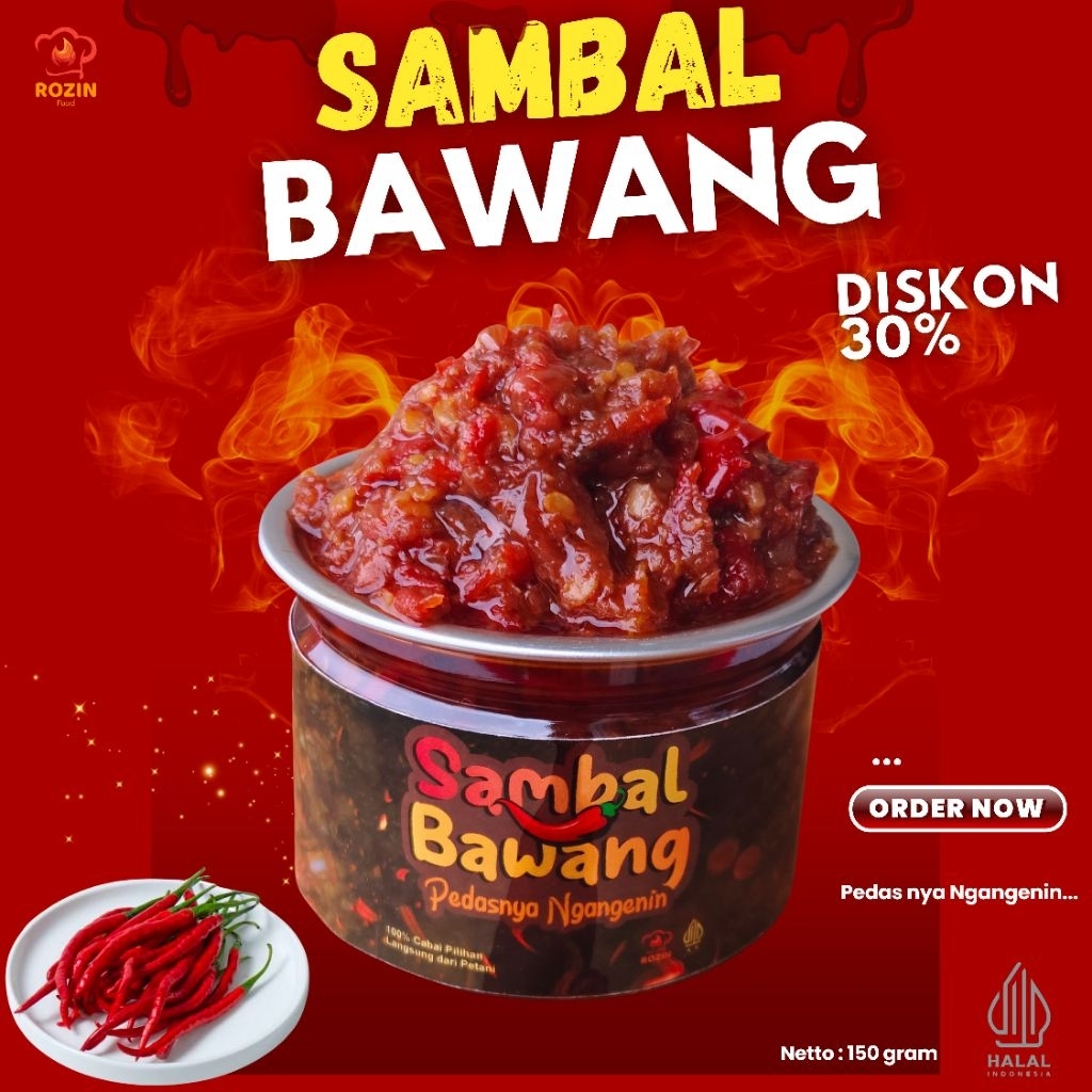 

Sambal Bawang, Sambal Pedas, Sambal Lezat, Sambal Halal150g