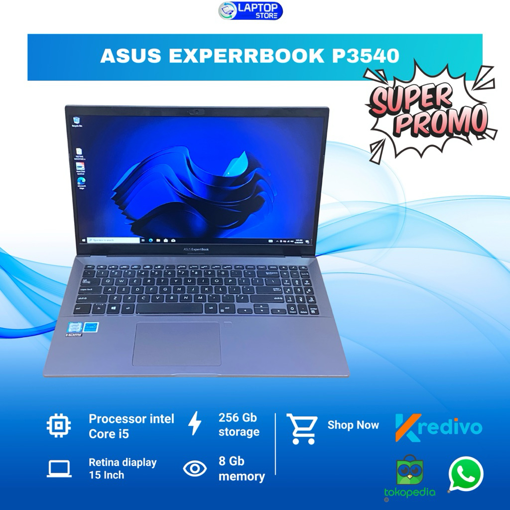 Asus experbook P3540 i5 Ram 8gb ssd 256gb