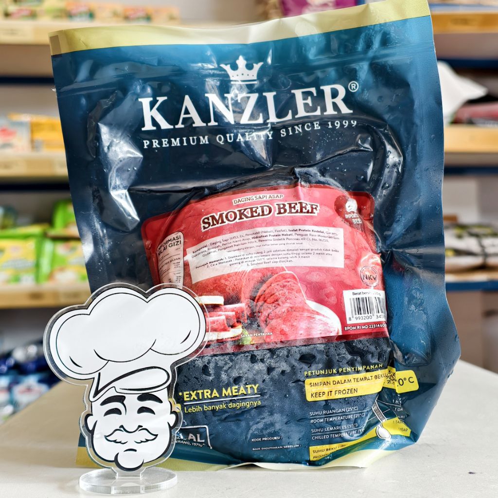

Kanzler Daging Asap 250Gr / Daging Smoked Beef Kanzler / Smoke Beef Kanzler / Daging Burger Kanzler