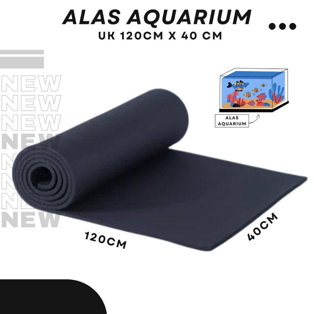 Alas Aquarium 120×40cm ketebalan 3mm dan 6mm