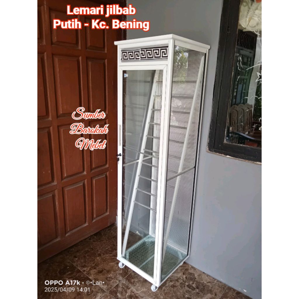 Lemari Kaca Hijab / LEMARI Jilbab / LEMARI Kerudung (Hanya Semarang & sekitar)