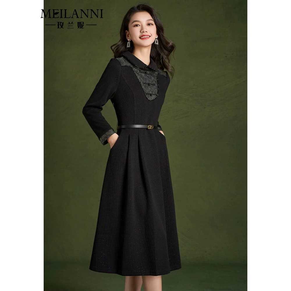 Dress formal hitam gold // dress pesta // dress geraja
