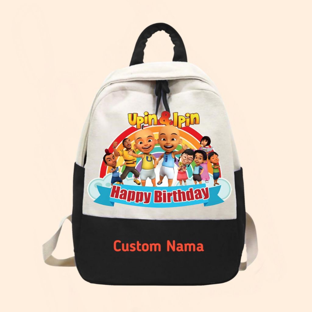 Tas anak Ransel Upin Ipin free nama