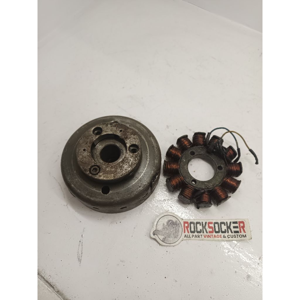 magnet spull kawasaki binter merzy kz200 platina ori spull magnet pengapian binter merzy kz200