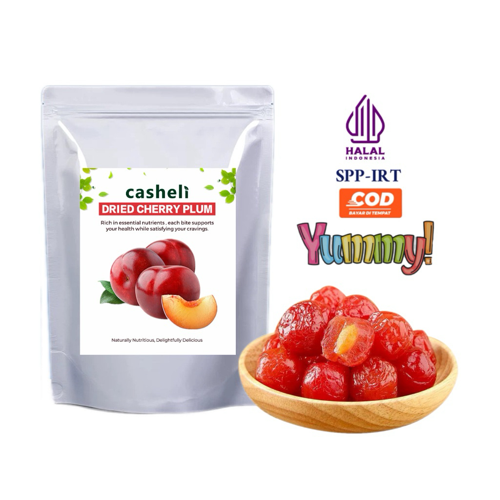 

casheli Dried Plums Manisan Cherry Plums Fruit Snack 250g