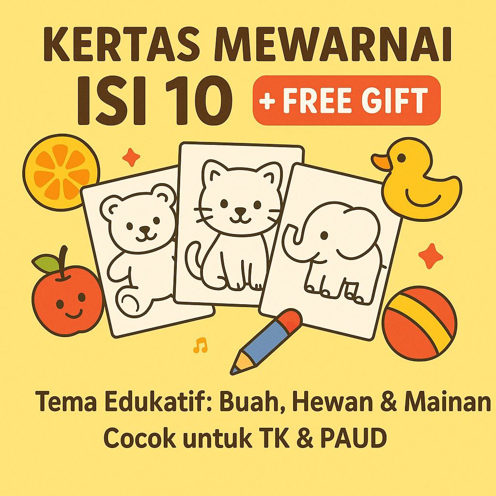 

Temani Hari Ceria Si Kecil – Paket Mewarnai 10 Lembar