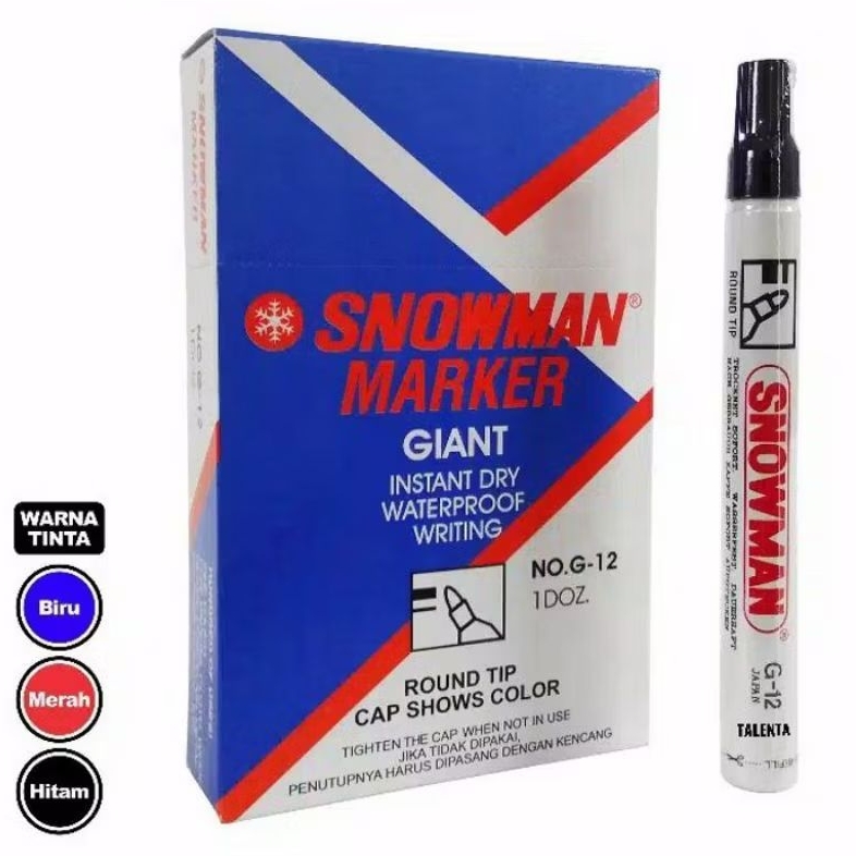 

[SATUAN] SPIDOL PERMANEN SNOWMAN G-12