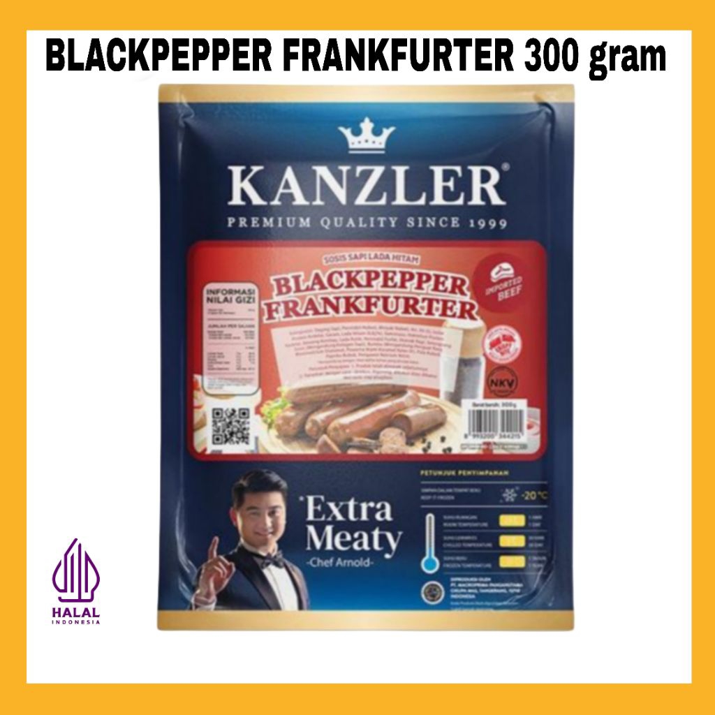 

KANZLER SOSIS BLACKPEPPER FRANKFURTER 300 GRAM