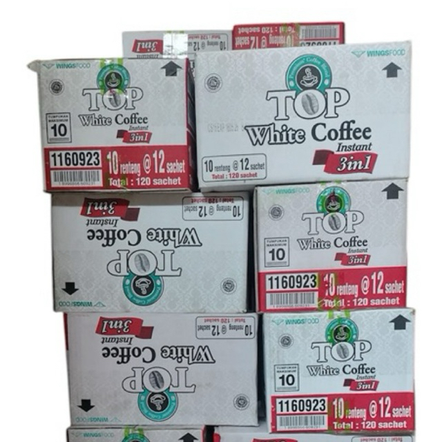 

KOPI TOP WHITE COFFEE 1 KARTON ISI 10 RENTENG