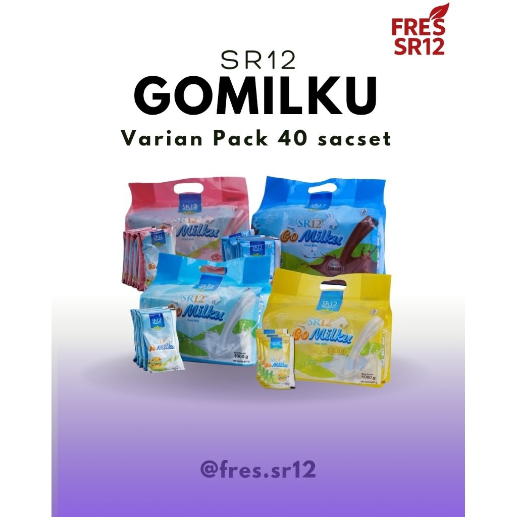 

Gomilku Sachet SR12 Susu Etawa SR12 Susu Kambing SR12 Menyehatkan/Mencerdaskan BY FRES.SR12