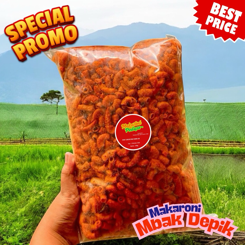 

Diskon Makaroni Pedas Surabaya – 250g Cuma Hari Ini!