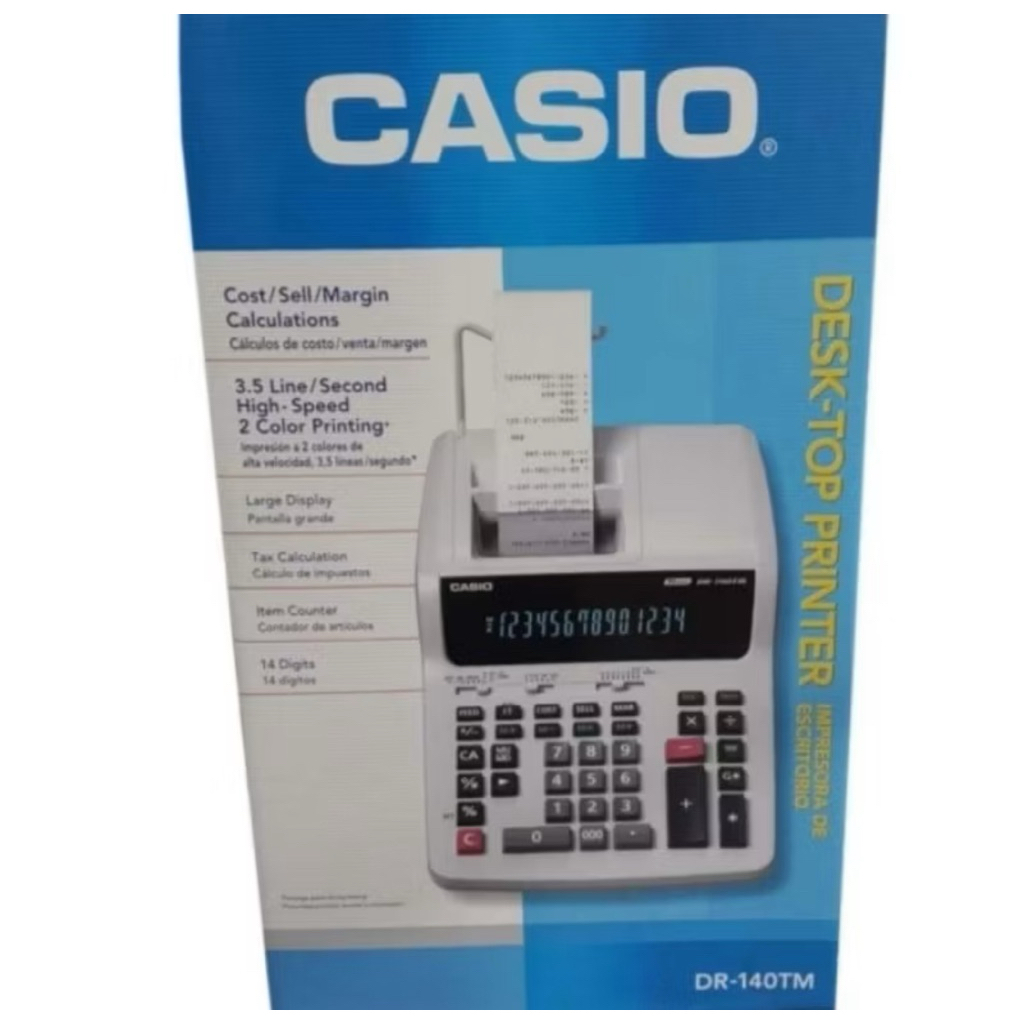 

CASIO DR 140TM CALCULATOR PRINT 14 DIGIT ORIGINAL CASIO DR 140 TM CASIIO CALCULATOR PRINT DR 140TM 14 DIGIT KALKULATOR PRINTING
