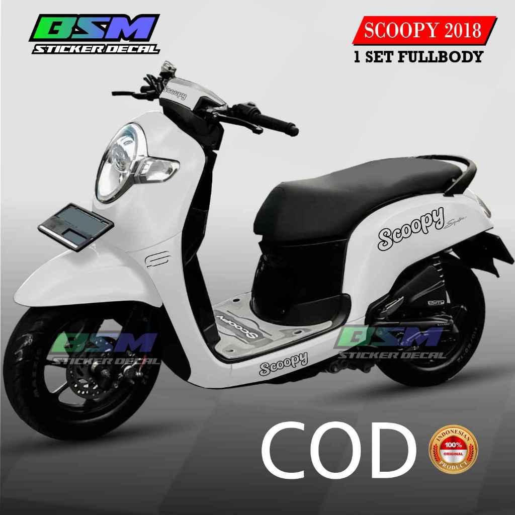 Decal Honda Scoopy 2017-2019 Sticker Full Simpel