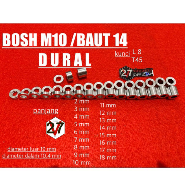 BOSH M10 / BAUT 14 DURAL 1 mm - 18 mm