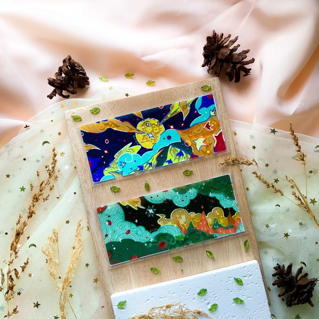 

Stiker Transparan panjang 'A Forest Where Stars Live' stiker hias die cut hejoisme