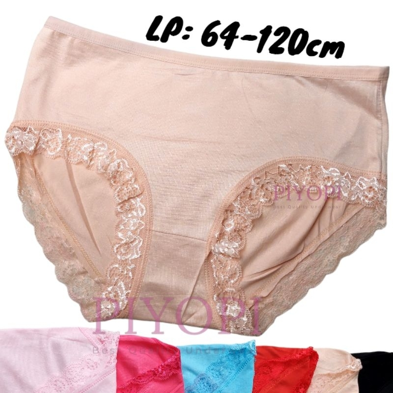 Celana Dalam Wanita Renda Brukat Fit to XL-XXL | CD Wanita Dewasa Renda XL to XXL Free Size Jumbo
