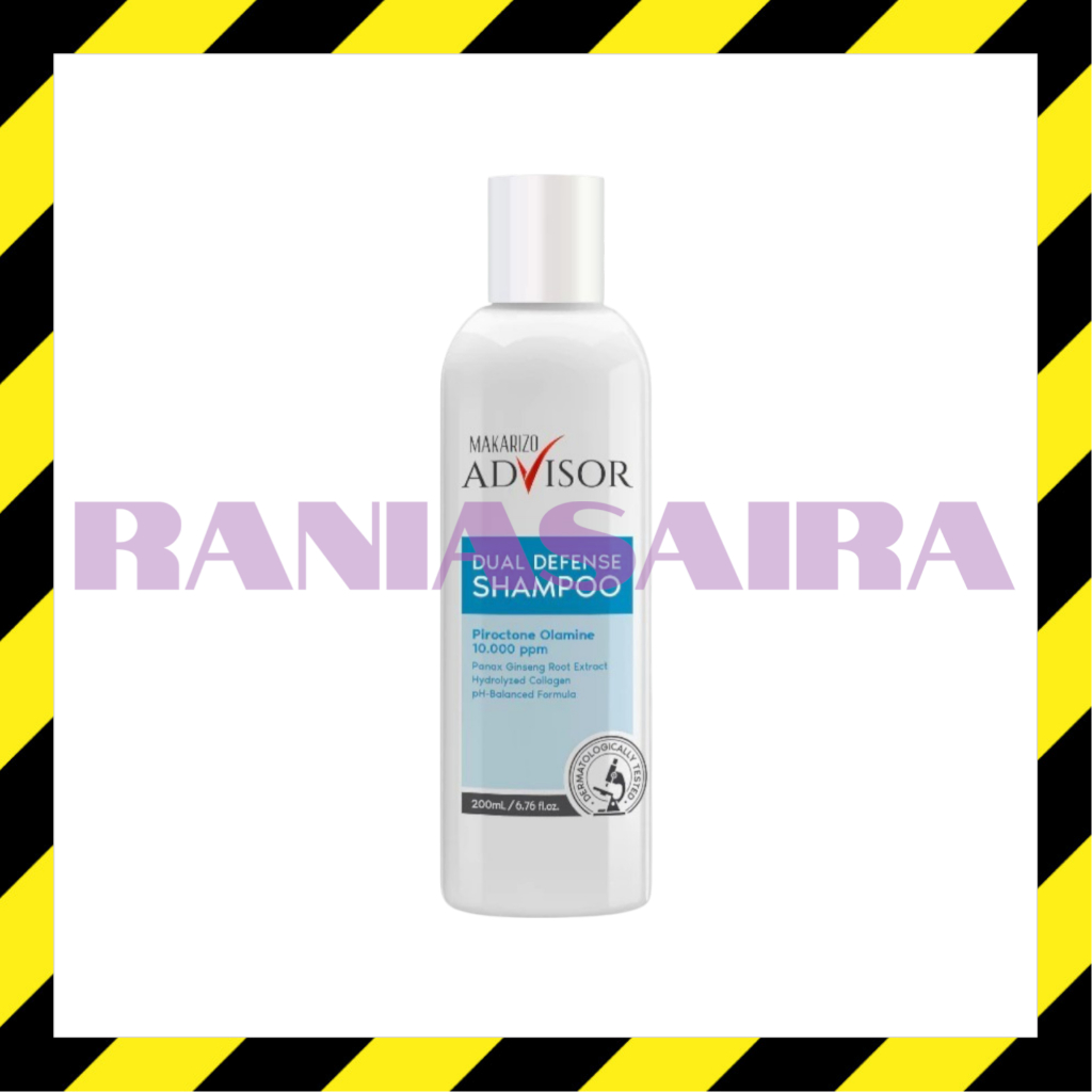 MAKARIZO Advisor CLINICAL SHAMPOO Dual Defense Shampoo 200 ml Ketombe Dermatitis Seboroik Psoriasis