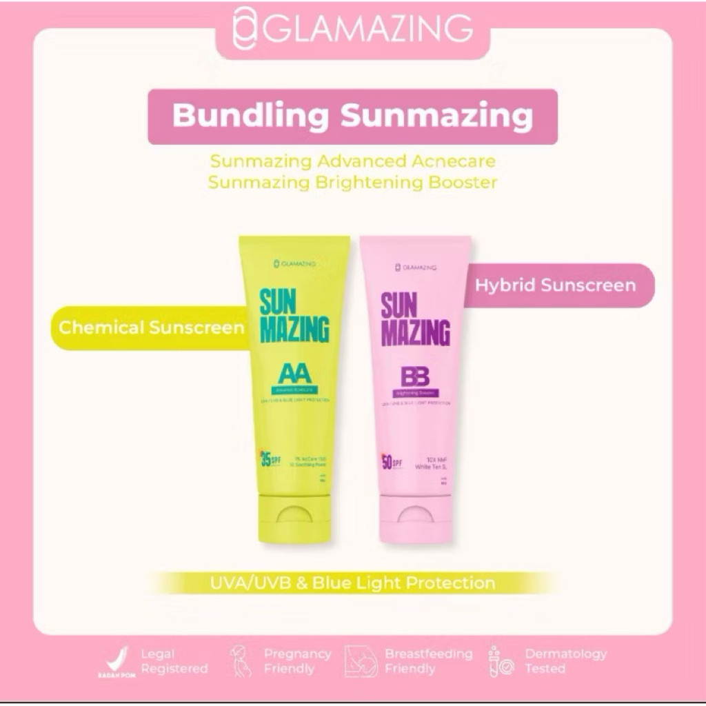 GLAMAZING - CHEMICAL SUNSCREEN  / HYBRID SUNSCREEN