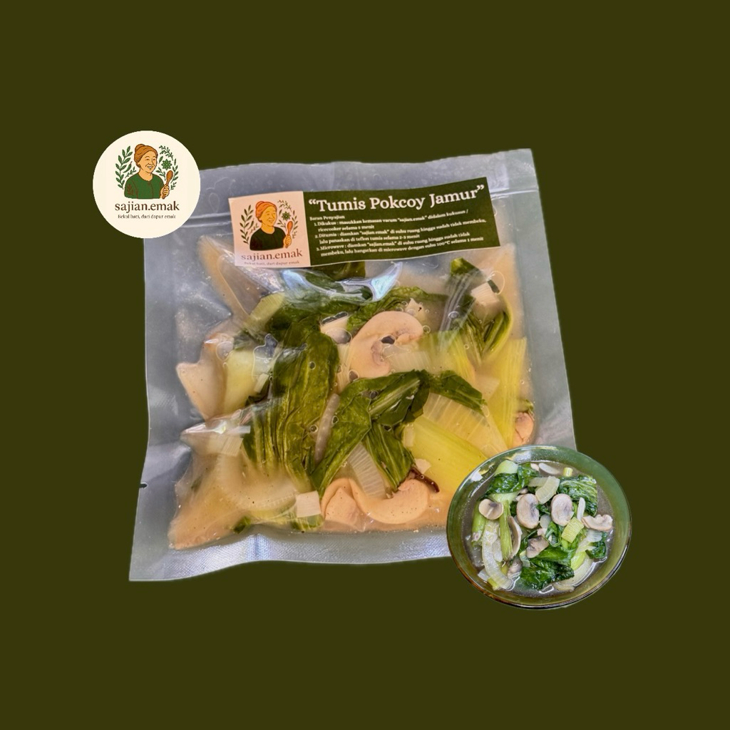 

Sajian Emak Tumis Pokcoy Jamur