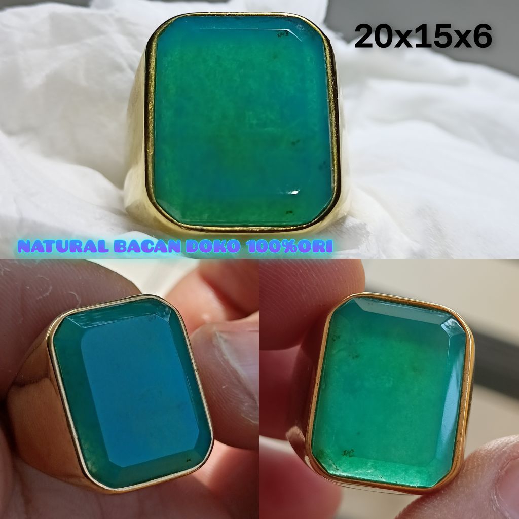 CINCIN BATU BACAN DOKO KRISTAL 100% ORIGINAL MODEL KOTAK
