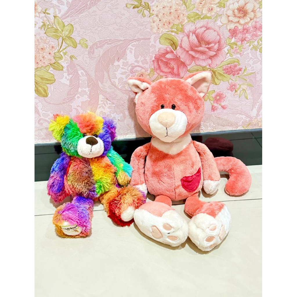 Boneka Plushie Lembut Bear & Kucing Nici & Candylicious