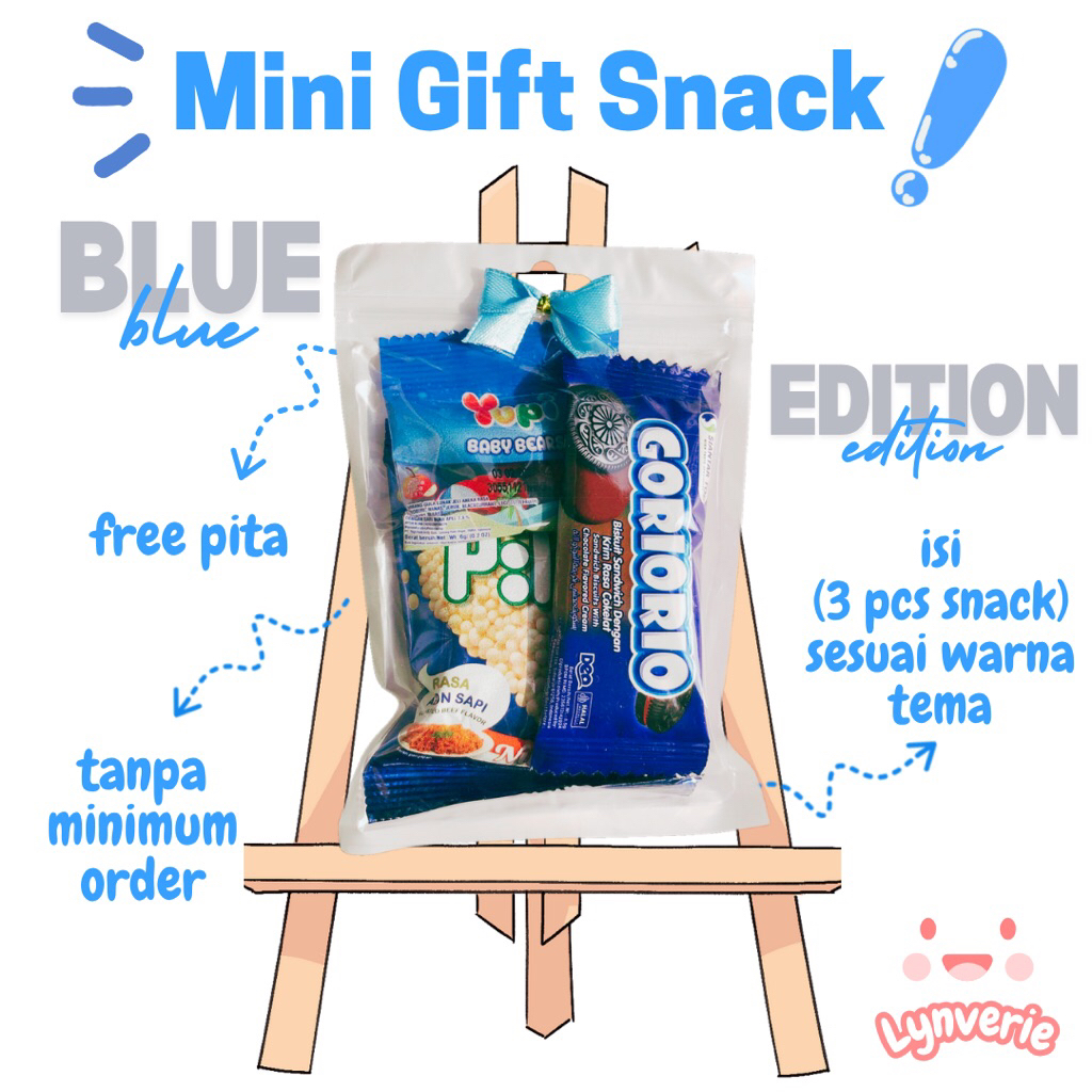 

MINI GIFT SNACK || BLUE EDITION || HAMPERS KEKINIAN