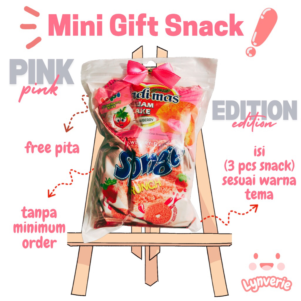 

MINI GIFT SNACK || PINK EDITION || HAMPERS KEKINIAN