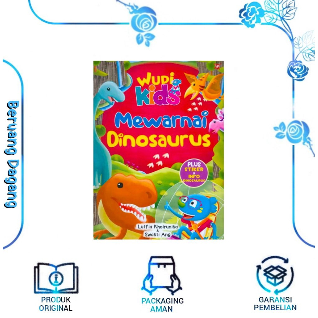Buku WUDI KIDS : MEWARNAI DINOSAURUS