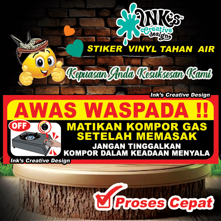 

STIER MATIKAN KOMPOR - JANGAN DITINGGAL - WASPADA KEBAKARAN