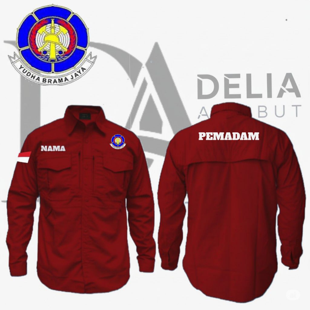 kemeja pemadam / kemeja m-teck pemadam / kemeja pdh pemadam / kemeja pdl pemadam / kemeja lapangan p