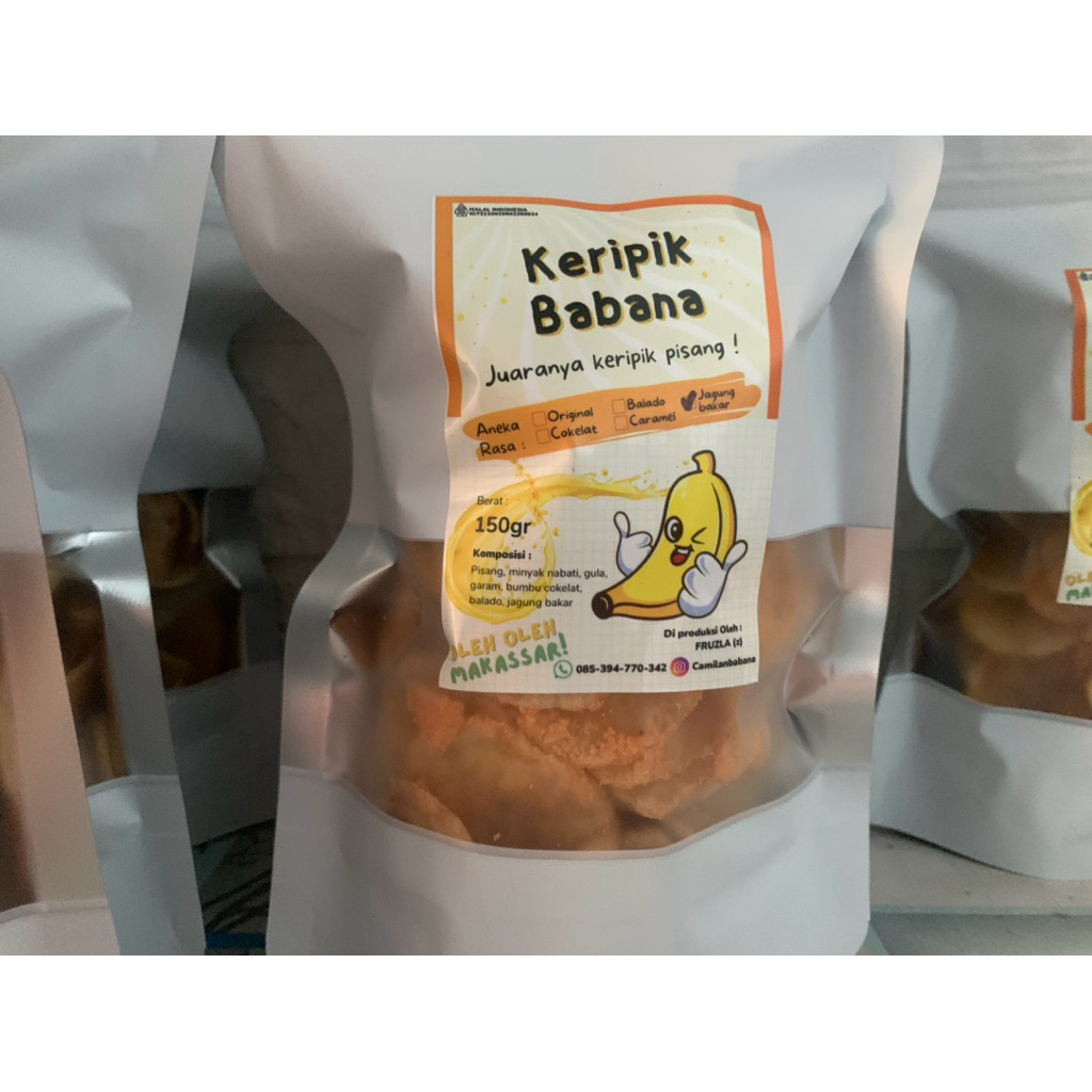 

PAKET USAHA 10 Pcs Keripik pisang Babana