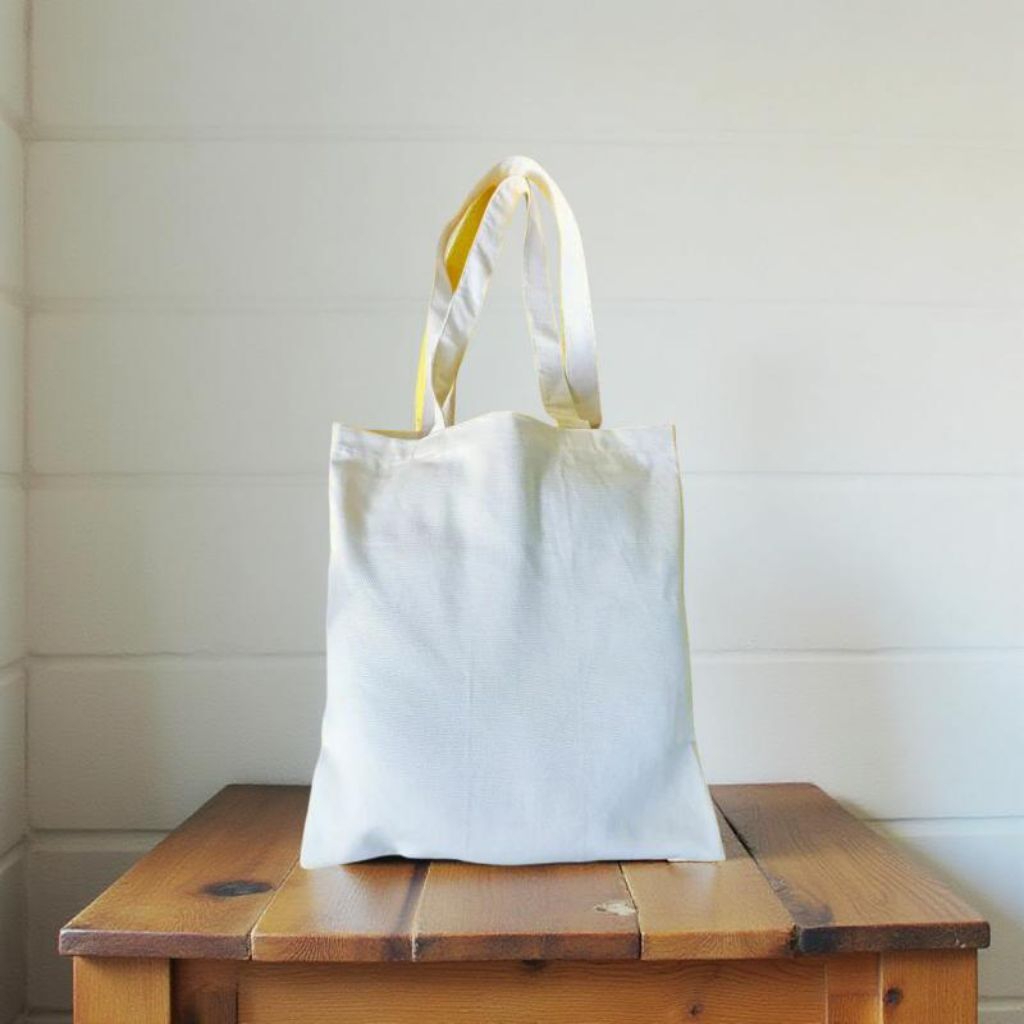 RUANG Tote Bag / Totebag Kanvas Cotton Original Type Potrait Tote Bag Kuliah Tote Bag Putih Polos