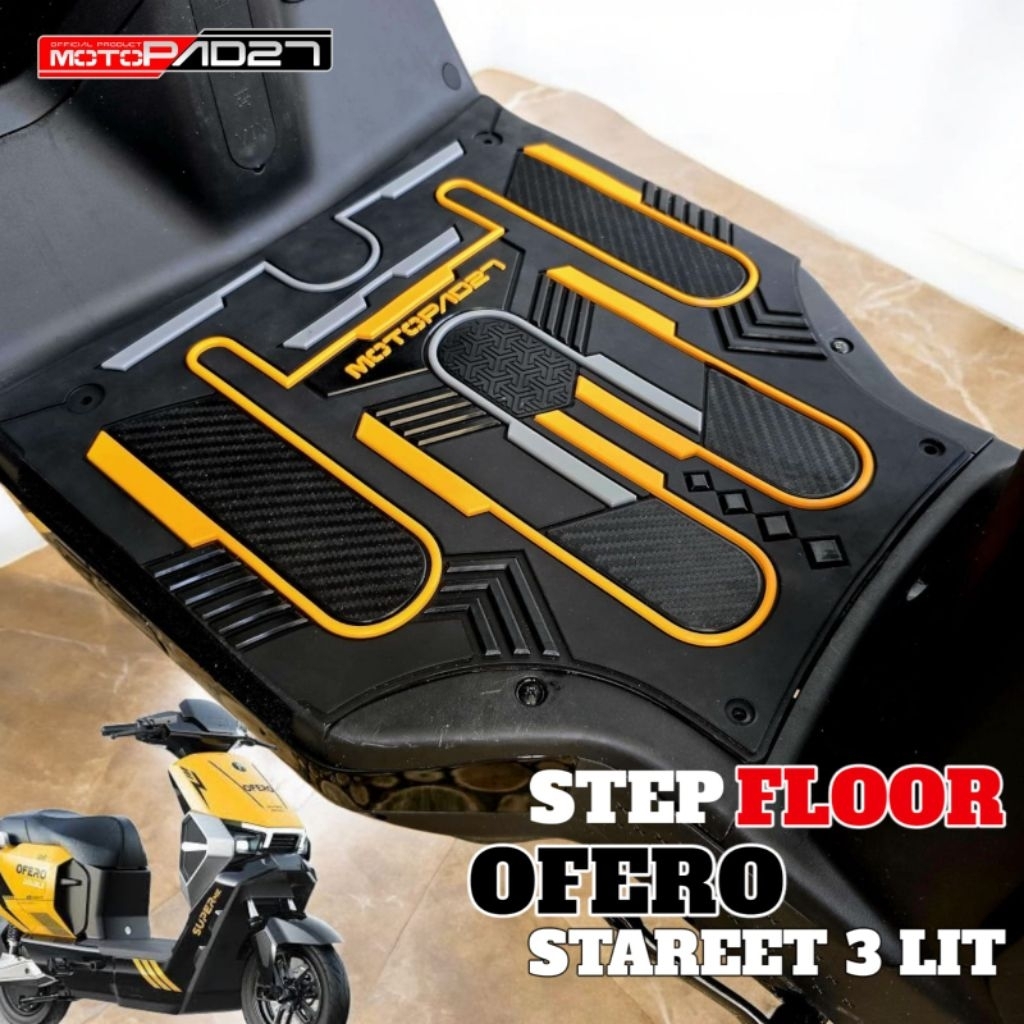 Motopad27 Karpet Motor Ofero Stareer 3 Lit Pijakan kaki Ofero Stareer 3 Lit