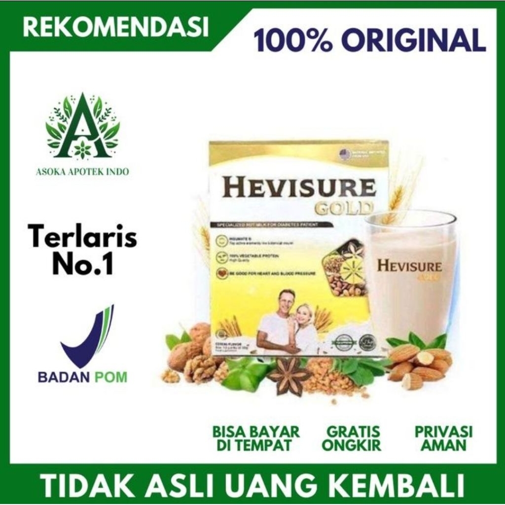 

Susu Hevisure Gold Original Obat Diabetes Kencing Manis Gula Darah Herbal Ampuh