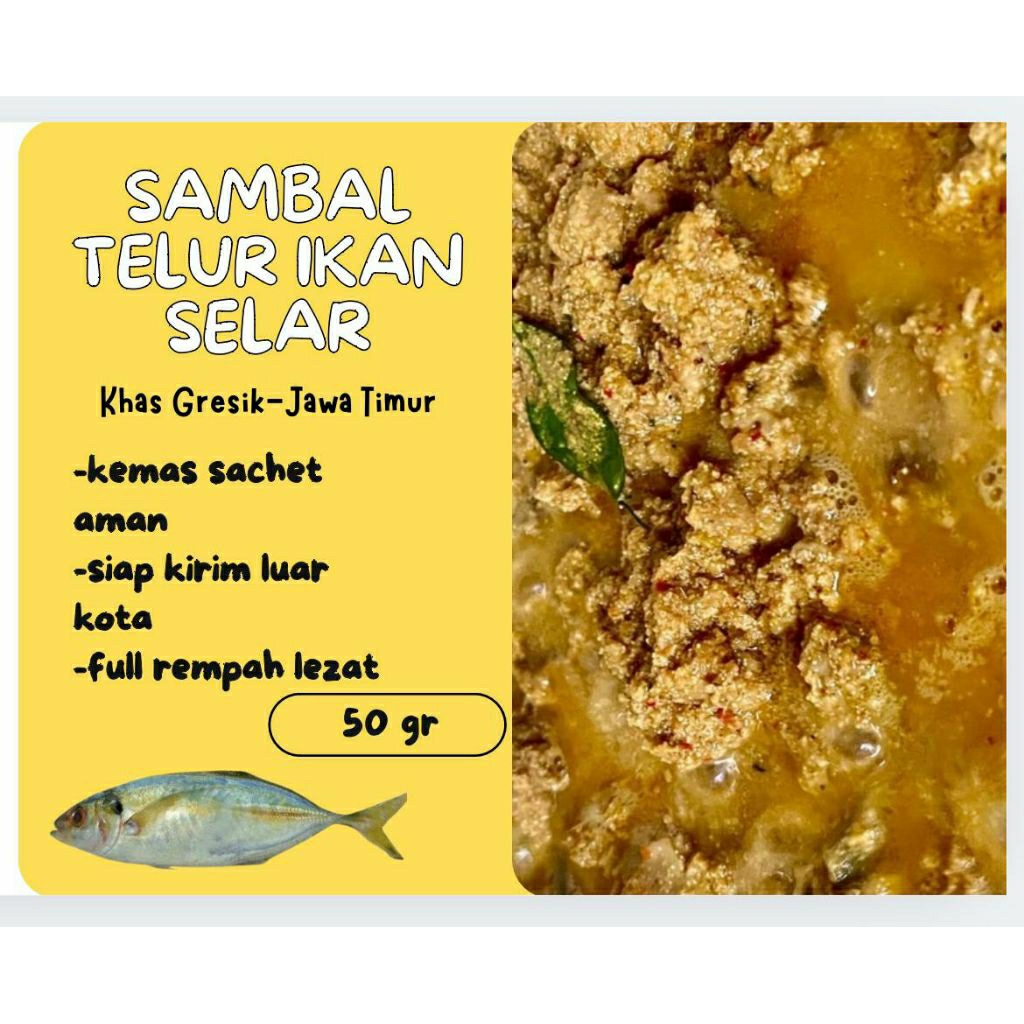 

[VIRAL SAMBEL TELUR IKAN GRESIK] KEMAS SACHET SAMBAL TELUR IKAN KHAS GRESIK REMPAH ENAK/SAMBAL MURAH TELUR IKAN