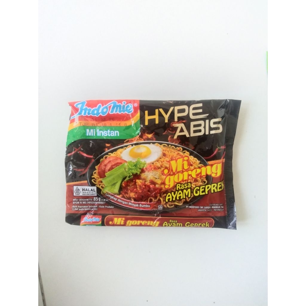 

BUNGKUS BEKAS/KOSONG INDOMIE HYPE ABIS AYAM GEPREK • UNTUK KERAJINAN